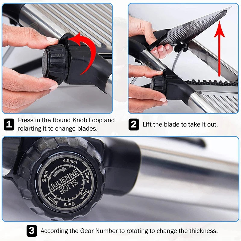 Fruit and vegetable slicer