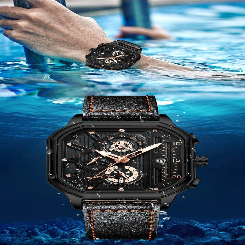 Waterproof gold wristwatch - Mag & Doudy