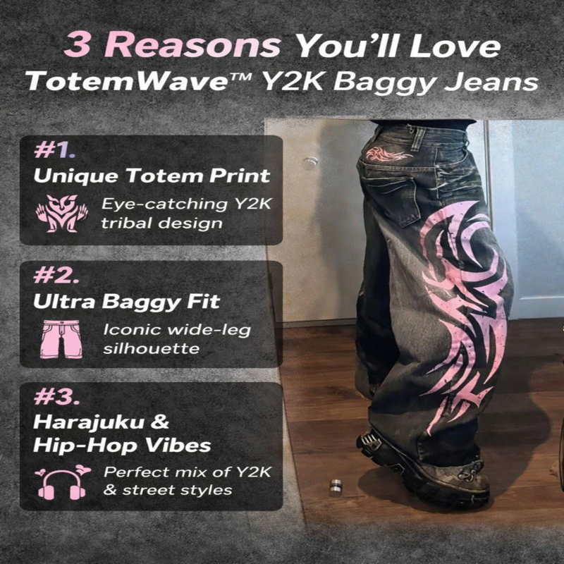 Y2K baggy jeans women
