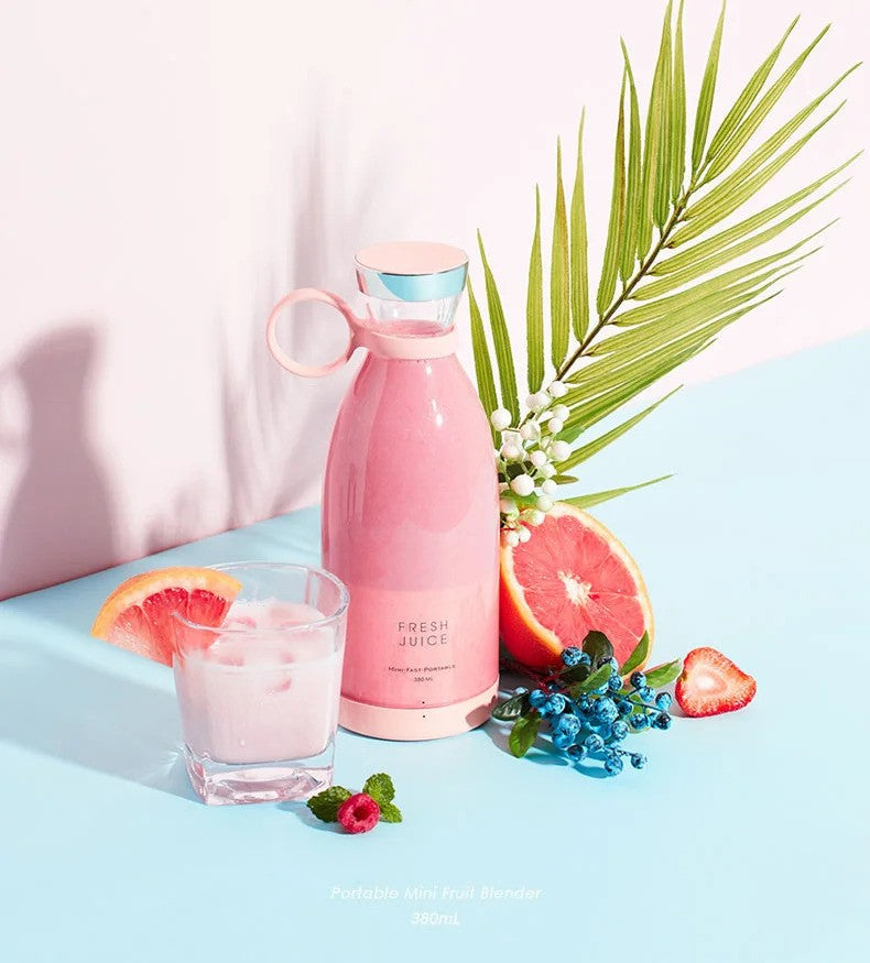 Portable personal blender bottle rechargeable