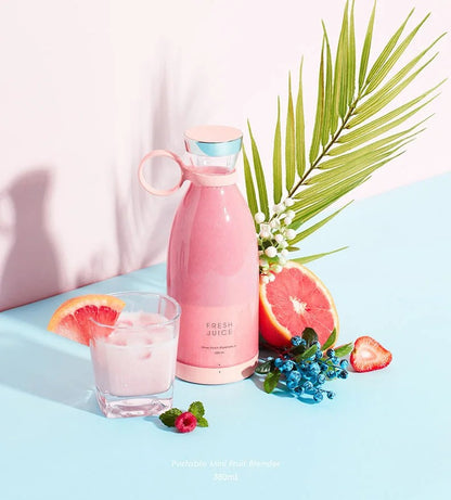 Portable personal blender bottle rechargeable