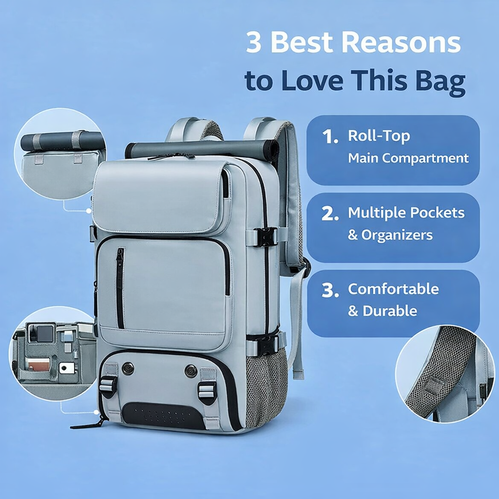 Lightweight tech backpack