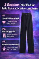 Women’s high-waist baggy jeans