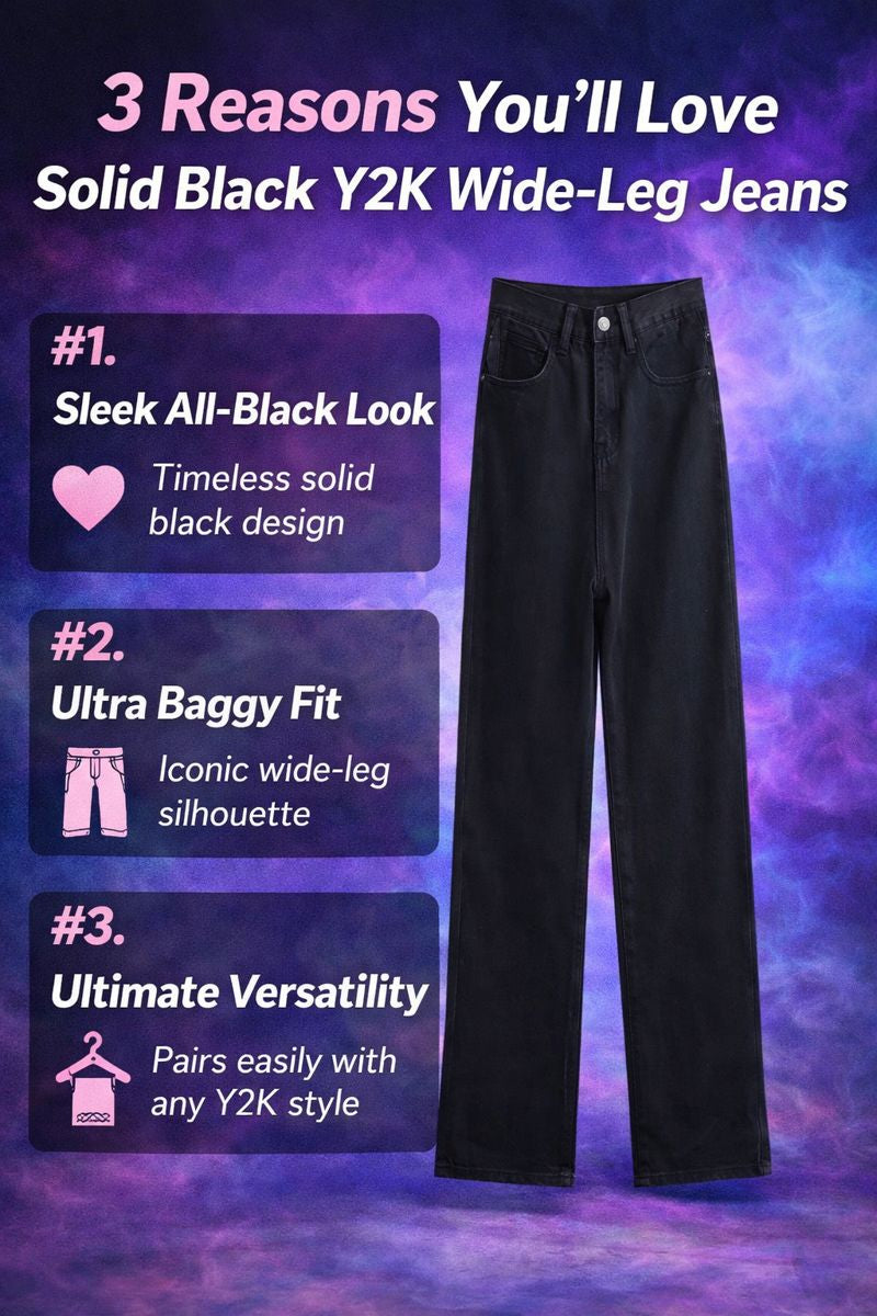 Women’s high-waist baggy jeans