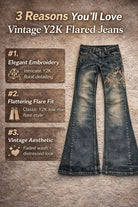 Retro hip-hop wide-leg jeans