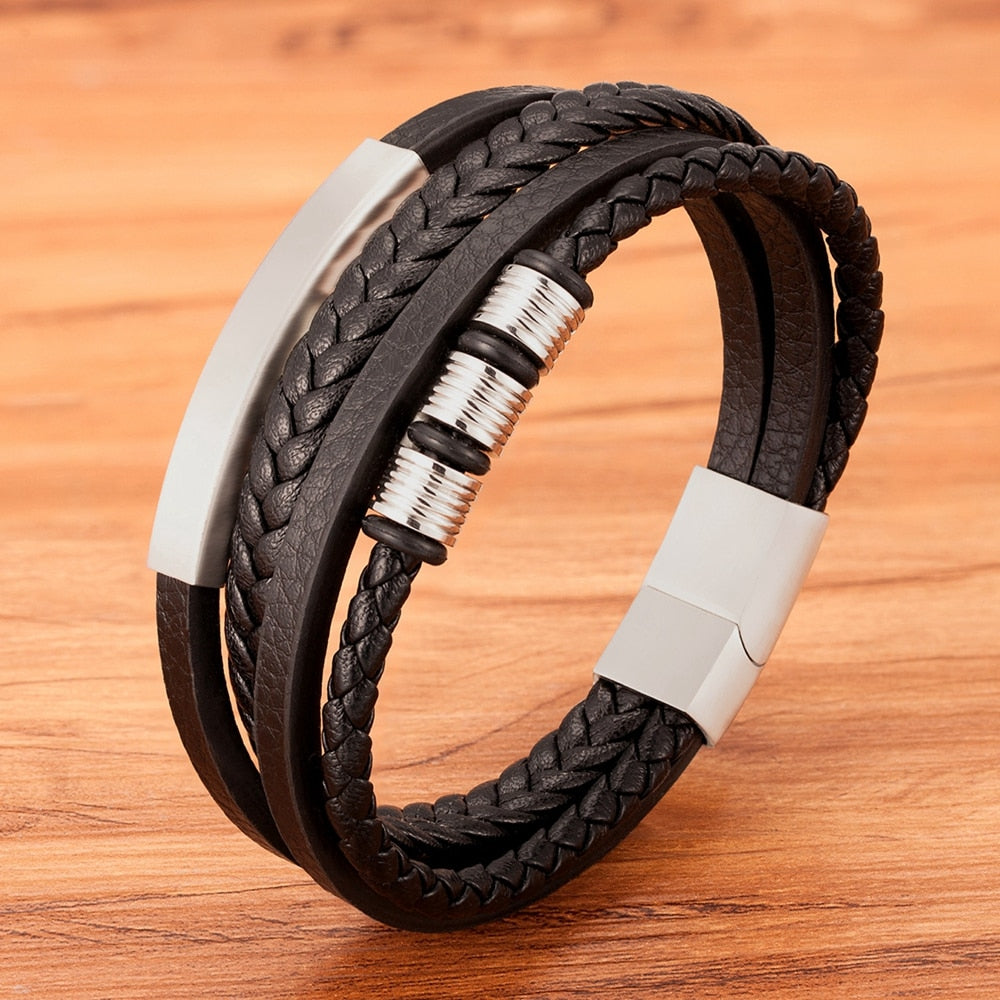 Multilayer Leather Bracelet - Mag & Doudy