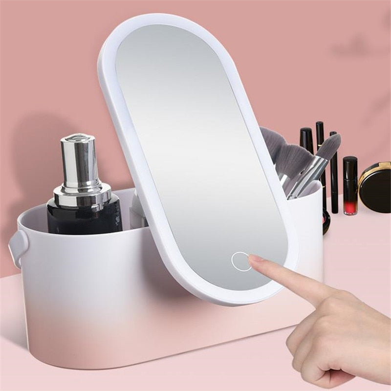 Makeup Mirror Organizer Box