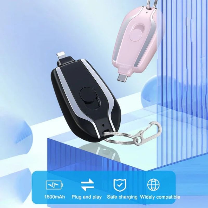 Mini Emergency Charger Keychain