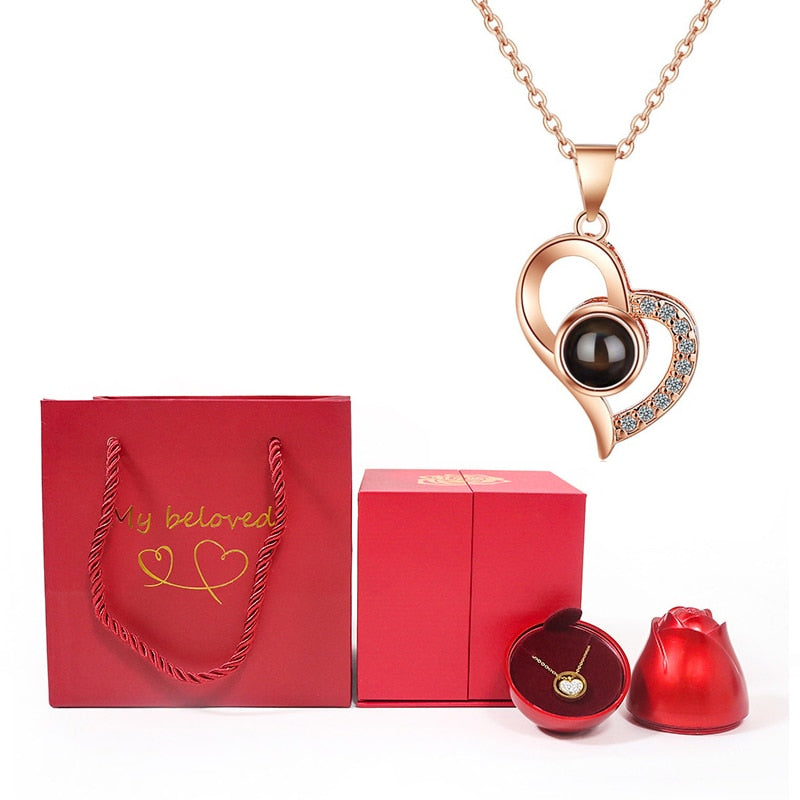Love Necklace in 100 languages - Mag & Doudy