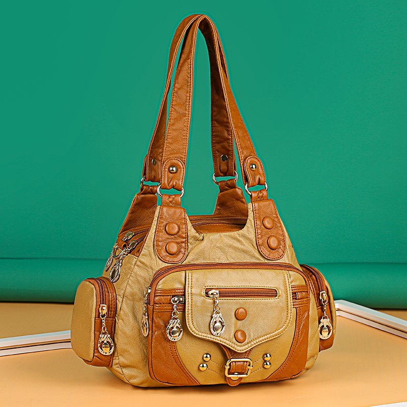Soft leather messenger