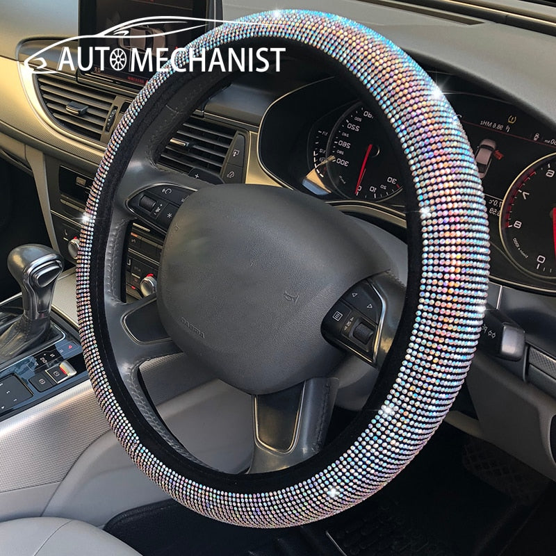 Kaufe Universal Car Steering Wheel Cover Bling Car Accessories